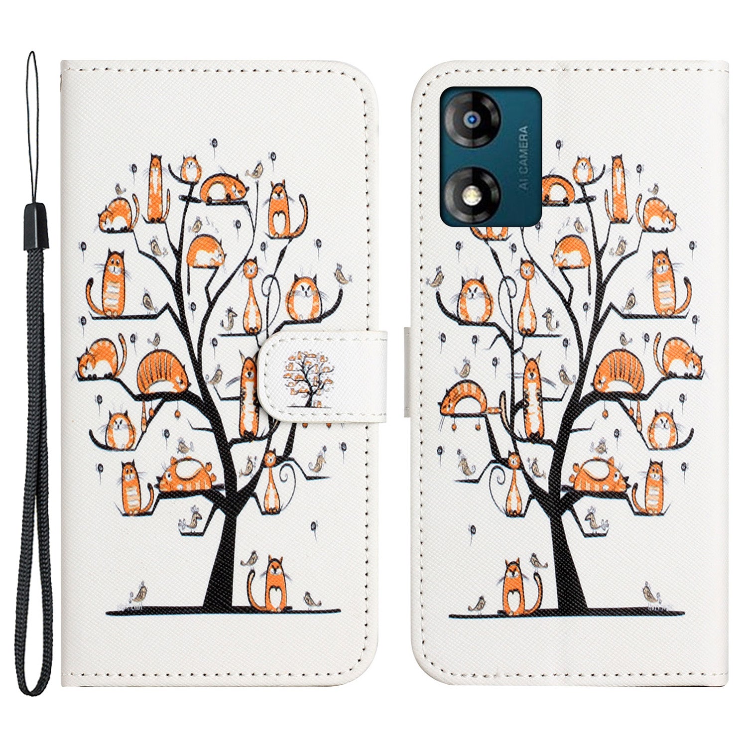 Wallet Case For Motorola Moto E13 4G Flip PU Leather 3D Pattern Printing Stand Phone Cover Wallet Case For Motorola Moto E13 4G Flip PU Leather 3D Pattern Printing Stand Phone Cover